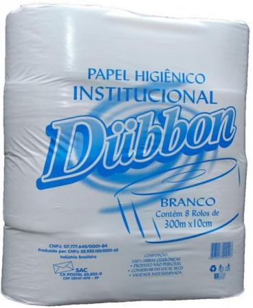 PAPEL HIGIÊNICO ROLÃO DUBBON - FARDO 8 ROLOS DE 300 M